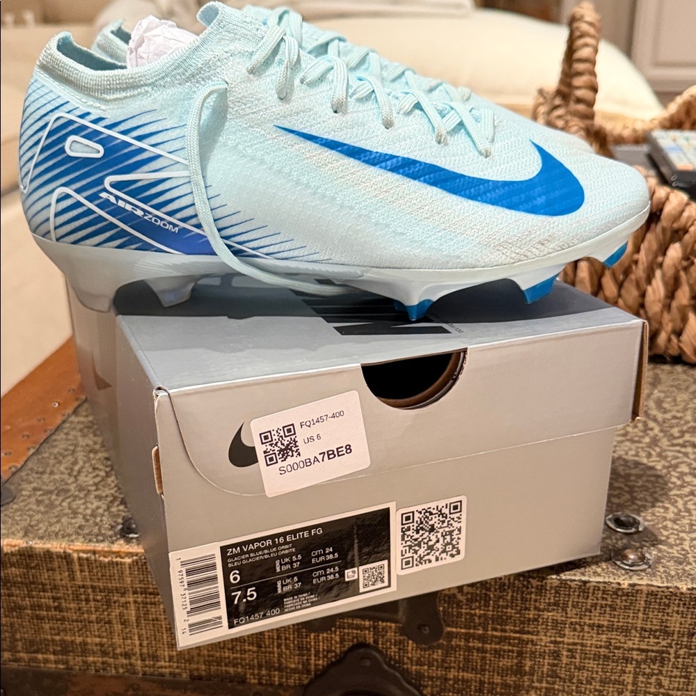 Nike Mercurial Vapor 16 Elite FG - Glacier - Men's US 6 / Women's US 7.5